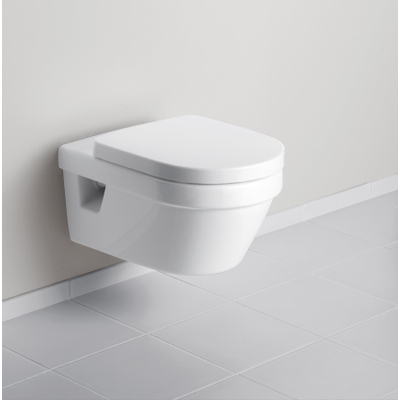 Villeroy & Boch Architectura CombiPack hangend toilet diepspoel met toiletzitting met softclose en quickrelease wit
