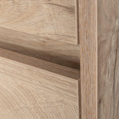 BRAUER Natural Wood meuble sous lavabo 80.2x55x45.5cm avec frein de chute sans portes avec 2 tiroirs natural wood