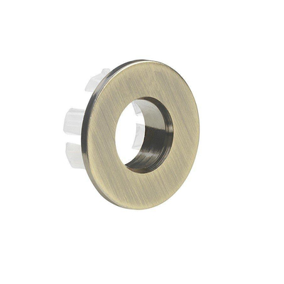 Crosswater MPRO Afdekplaat - 3.5x3.5cm - voor rond overloopgat - geborsteld messing (goud)
