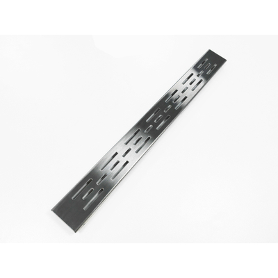 Fortifura Galeria Douchegoot - rooster - 80cm - PVD - geborsteld gunmetal (antraciet)