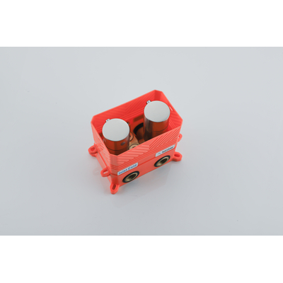 Fortifura Calvi Thermostatische Inbouwkraan - met inbouwdeel - PVD - geborsteld RVS