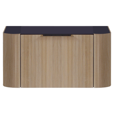 Differnz Olle Meuble sous lavabo - 89x39x45.5cm - chêne clair