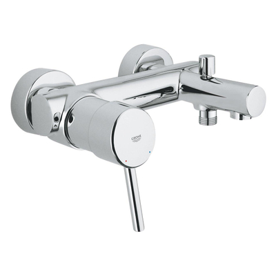 Grohe Concetto Badkraan - met omstel - met koppelingen - chroom