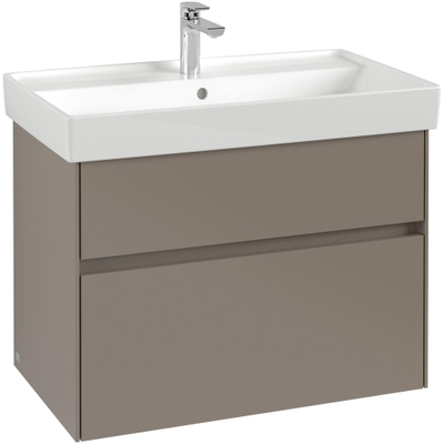 Villeroy & Boch Collaro meubelwastafel - 80x47cm - met overloop - 1 kraangat - White Alpine (glans wit)