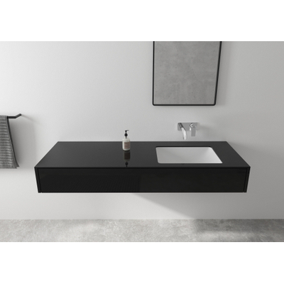 Hansgrohe Vernis Shape Ensemble de finition pour mitigeur lavabo encastré 1 levier Mat noir