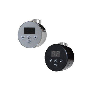 Sanicare Radiateur électrique - 111.8x60cm - 730W - design - thermostat - noir - bas gauche - gunmetal (anthracite)