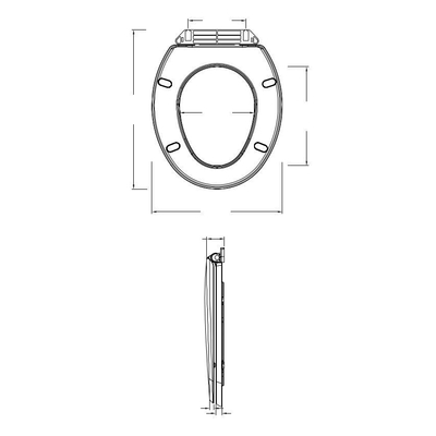 Plieger Start closetzitting softclose thermoplast met kunststof bevestigingsset wit