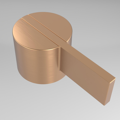 IVY Pact Partie encastrable - pour thermostat encastrable - 2 voies - inverseur arrêt - rosace ronde - Cuivre mat brossé PVD