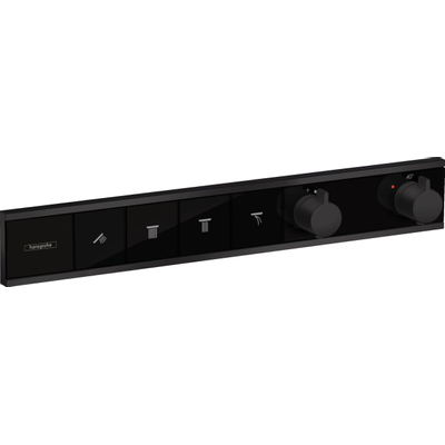 Hansgrohe Rainselect Afbouwdeel - voor inbouw douchekraan - thermostatisch - voor 4 functies - 59.8x90cm - thermostaat - mat zwart