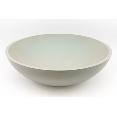 Zeza Element Vasque à poser - 41x41x14cm - solid surface - vert brillant