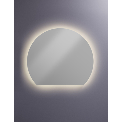 Hotbath &MORE Spiegel - 140x120cm - direct en indirect LED - spiegelverwarming - color changing - dimbaar - met afstandsbediening - zilver