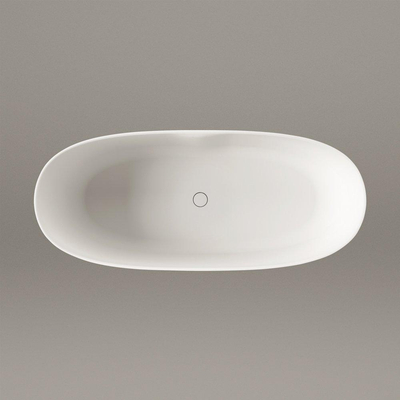 Zeza Element Baignoire îlot- 175x76x60cm - solid surface - blanc mat