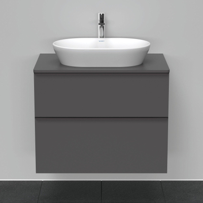 Duravit D-neo Meuble sous vasque 80x55x66.4cm 2 tiroirs Graphite mat