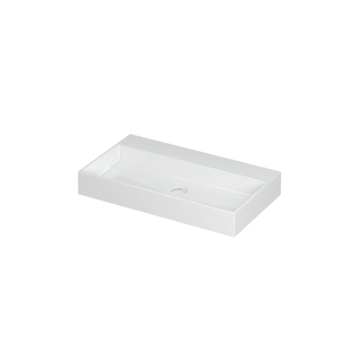 Ink united lavabo 80x11x45cm 0 trous pour robinet 1 évier porcelaine blanc brillant