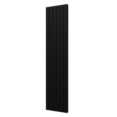 Plieger Cavallino Retto designradiator verticaal dubbel middenaansluiting 2000x450mm 1287W mat zwart
