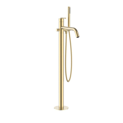 Crosswater 3ONE6 Lever Badkraan - vrijstaand - gecoat messing geborsteld (goud)