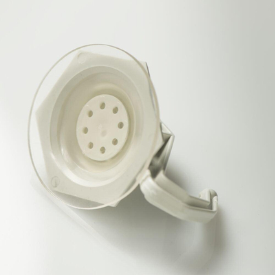 Tiger Crochet à ventouse avec levier Blanc (2 pièces) 4.5x6x3cm