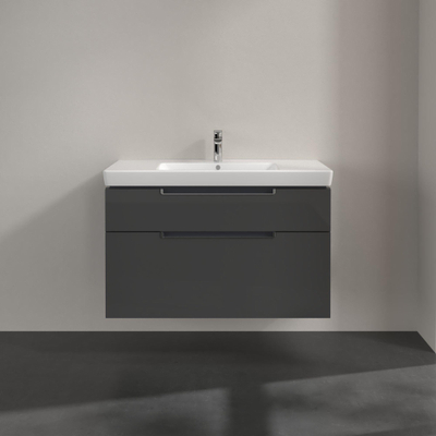 Villeroy & Boch Subway 2.0 wastafelonderkast - 98.7x59x44.9cm - grijs