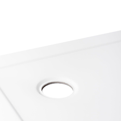 Crosswater Showertray receveur de douche 90x90x4cm quart de cercle blanc