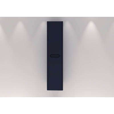 H&R badmeubelen Juice Hoge Kast - 40x35x170cm - met ronde hoeken - 2 deuren - linksdraaiend - blue oak