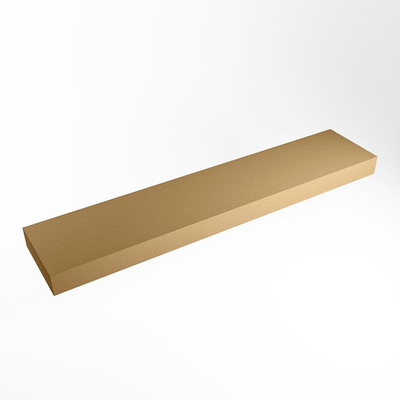 Mondiaz TOP 23 Plan sous vasque - 200x23.5x12cm - suspendu - solid surface - Oro