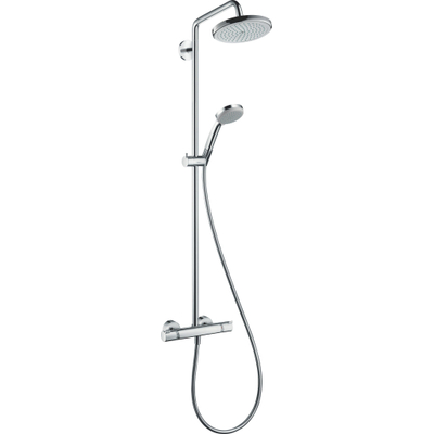 Hansgrohe Croma 220 Showerpipe met thermostaatkraan chroom