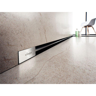 Viega Advantix Vario caniveau de douche mural élément de base en plastique raccourcissable 70mm (mode de rénovation) 300 1200mm garde d'eau 25mm profondeur d'encastrement 70 100mm