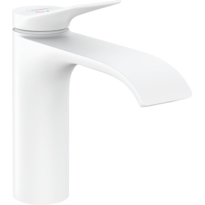 Hansgrohe VIVENIS 1 greeps wastafelkraan - 110 - coolstart - zonder afvoer - mat wit