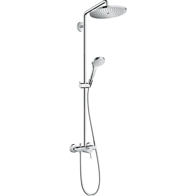 Hansgrohe Croma select s Showerpipe - 280 - 1jet - met eengreeps mengkraan - hoogglans chroom
