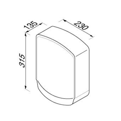 Geesa Public area collection sèche-mains 2000w inox brossé