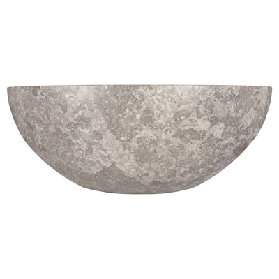 Differnz Boomer Waskom - 21x12cm - rond - Marmer - Grijs TWEEDEKANS