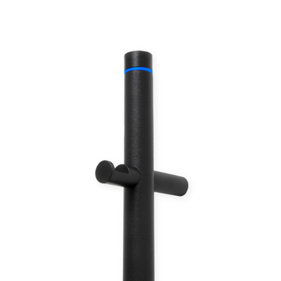 Vasco Spike Radiateur électrique pour serviettes - 91,5cm de hauteur - 20Watt - RAL 9005 - noir mat