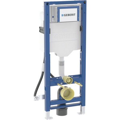 Geberit Duofix wandcloset - hoogte 112cm sigma reservoir - 12cm hoogte instelbaar bij montage - blauw