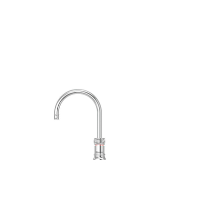 Quooker Classic Nordic Round kokendwaterkraan - draaibare uitloop - Combi reservoir - Warm / kokend water - Chroom