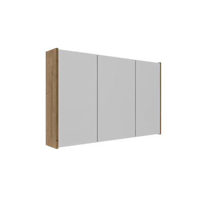 Saniclass Holz Atelier armoire de toilette – 100 x 63 x 16 cm – avec panneaux latéraux – Chêne natural