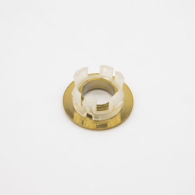 Fortifura Calvi luxe overloopring - 3cm - geschikt voor wastafels - Geborsteld Messing PVD (Goud)