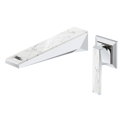 Grohe Allure brilliant private collection wandmengkraan 2-gats white attica