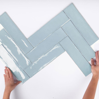 Cifre Ceramica Colonial carreau mural - 7,5x30cm - Rectangulaire - 8,6mm - Sky brillant