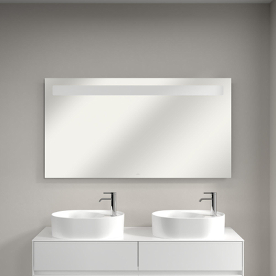 Villeroy & Boch More To See miroir avec éclairage LED intégré horizontal 3 fois dimmable 140x75x4.7cm