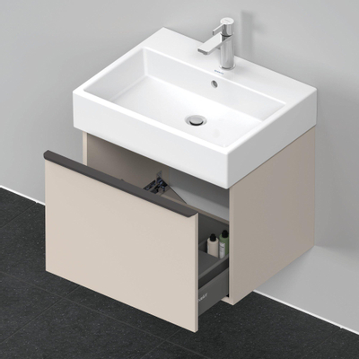 Duravit D-neo Meuble sous vasque 58.4x44.2x44cm 1 tiroir Taupe mat