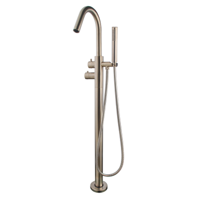 Wiesbaden Caral Mitigeur thermostatique baignoire sur pied acier brossé PVD