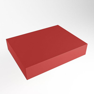 Mondiaz TOP 46 Topblad - 40x41x12cm - geschikt voor afdekplaat - Solid surface - Fire