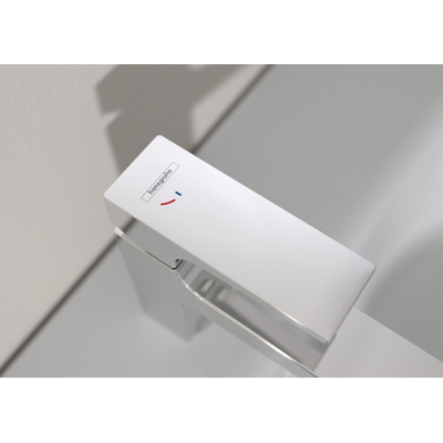 Hansgrohe Metropol wastafelkraan 100 met push open en coolstart chroom