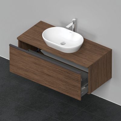 Duravit D-neo Meuble sous vasque 120x55x45.9cm 1 tiroir Noyer (foncé) mat