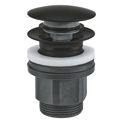 GROHE Ensemble de vidage - Ø63mm - push-open - noir mat