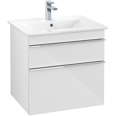 Villeroy & Boch Venticello meuble sous-lavabo - avec 2 tiroirs pour lavabo - 60.3x50.2x59cm - blanc brillant