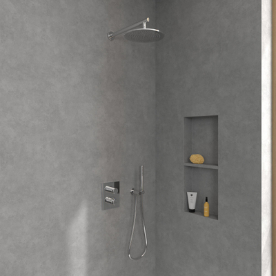 Villeroy & Boch Universal Showers douche principale - 25cm - Rond - chrome