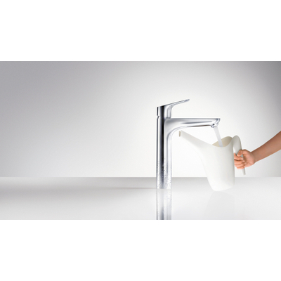 Hansgrohe Focus E2 wastafelkraan highriser - inclusief ComfortZone - 190 met waste - hoogglans chroom