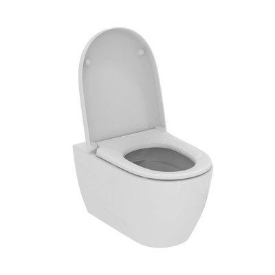 Ideal standard I.life WC suspendu - 53.5x35cm - sans bride de rinçage - softclose - blanc brillant
