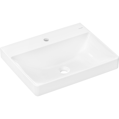 Hansgrohe Xelu Q wastafel - 60x48x8cm - 1 kraangat - wit